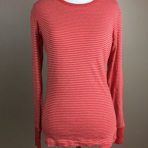 Gap Red White Stripes Long Sleeve Shirt